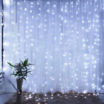 Elegante LED Lichtgordijn – afstandsbediening met timer en 8 lichtstanden
