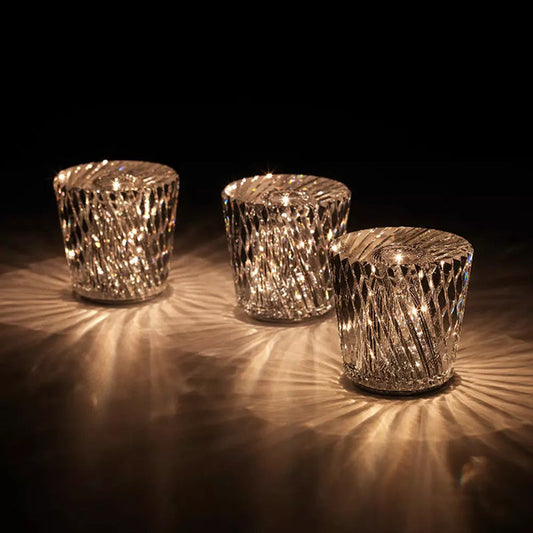 CrystalGlow - Draadloze kristallen lamp met LED-verlichting