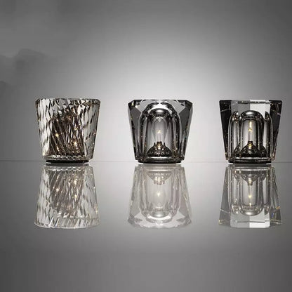 CrystalGlow - Draadloze kristallen lamp met LED-verlichting