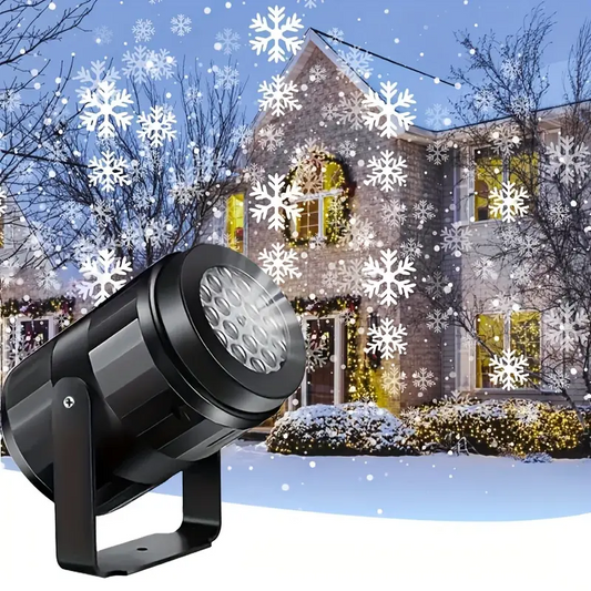 Sneeuwvlokshow – LED kerstprojector met bewegende sneeuwvlokken