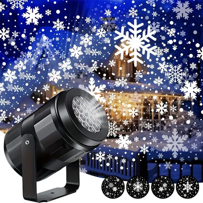 Sneeuwvlokshow – LED kerstprojector met bewegende sneeuwvlokken