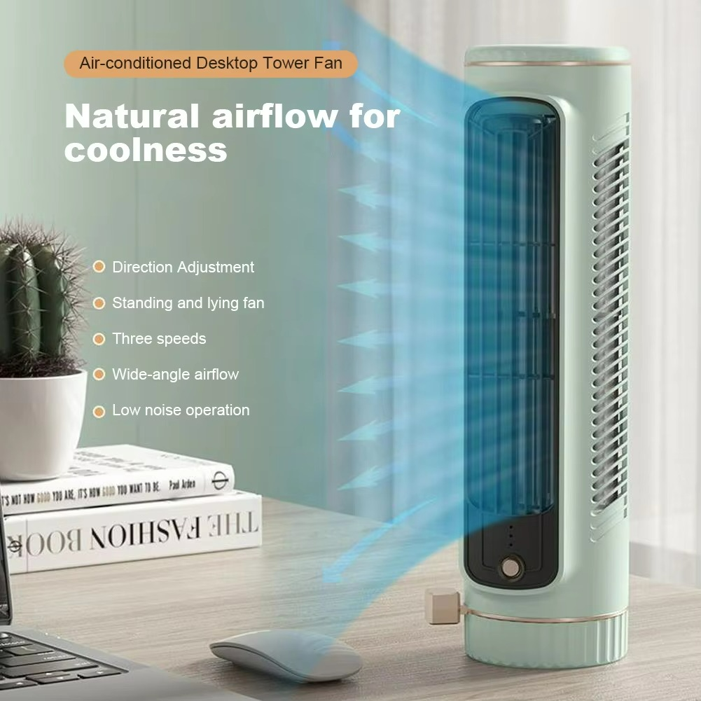 Ventora Bladloze Torenventilator met 360° Luchtcirculatie en USB Voeding