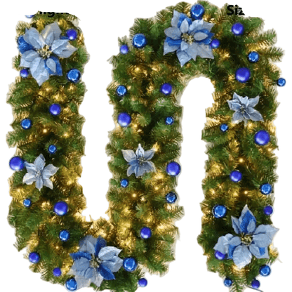 Verlichte Kerstslinger 2,7 m met Warmwitte LED Verlichting