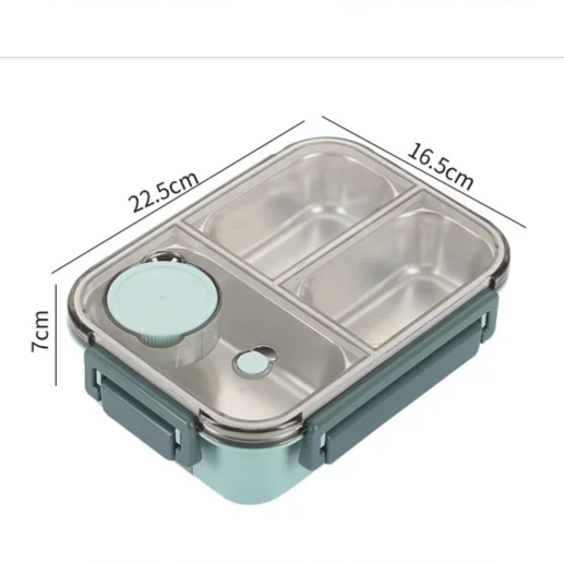 LunchMate Herbruikbare Lunchdoos – Compacte Brooddoos voor Onderweg