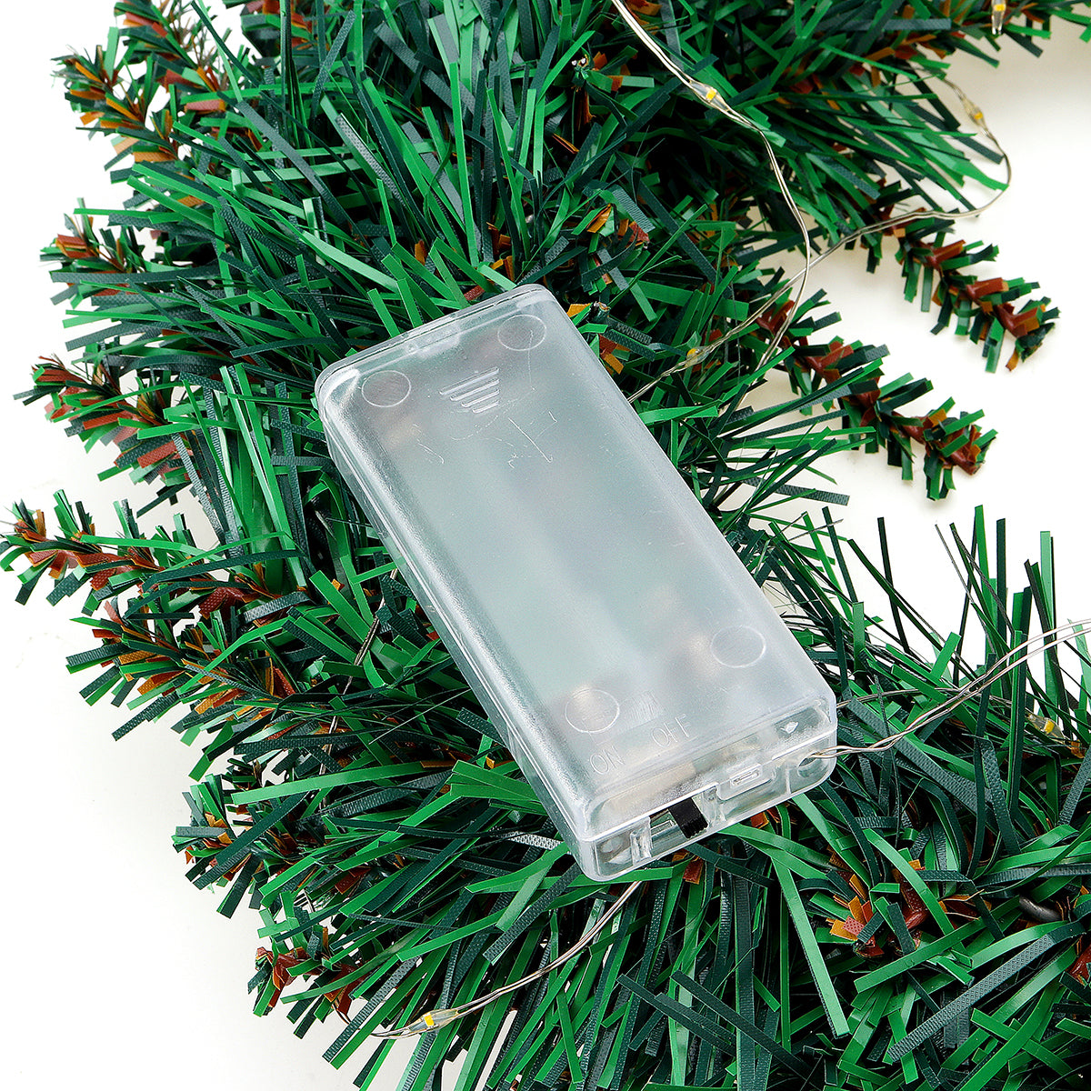 Dennengloed – LED Kerstkrans met Warm Wit Licht, 2 Meter