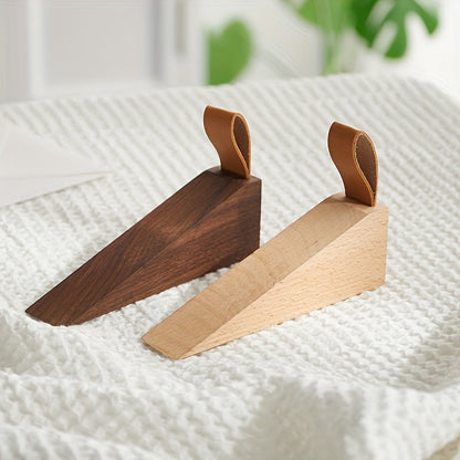 NordGrip - Deurstopper van massief hout – Minimalistisch Scandinavisch antislip wig