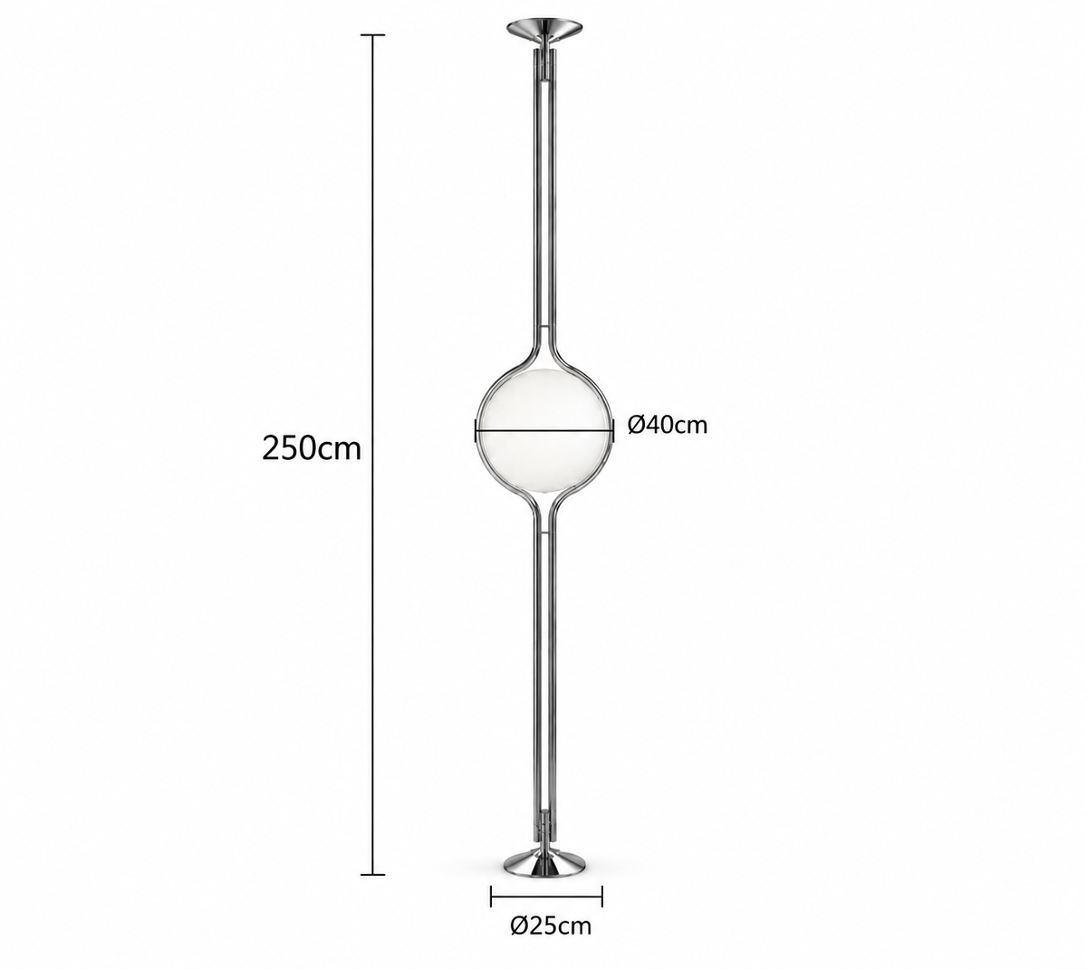 Sferalux moderne design vloerlamp met LED en 3 lichtkleuren