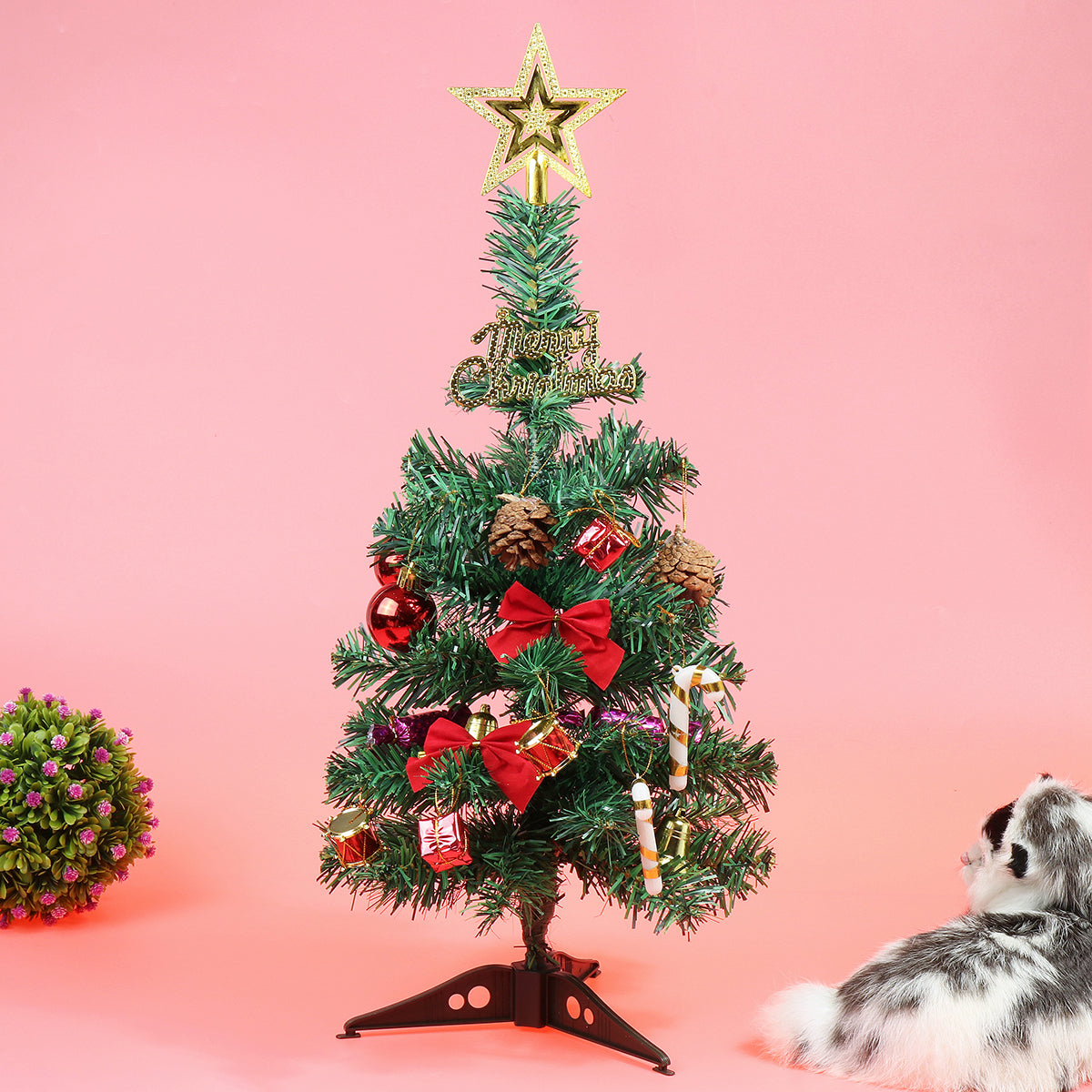 Tafelboom Lumi – Kunstkerstboom van 50 cm met LED-verlichting