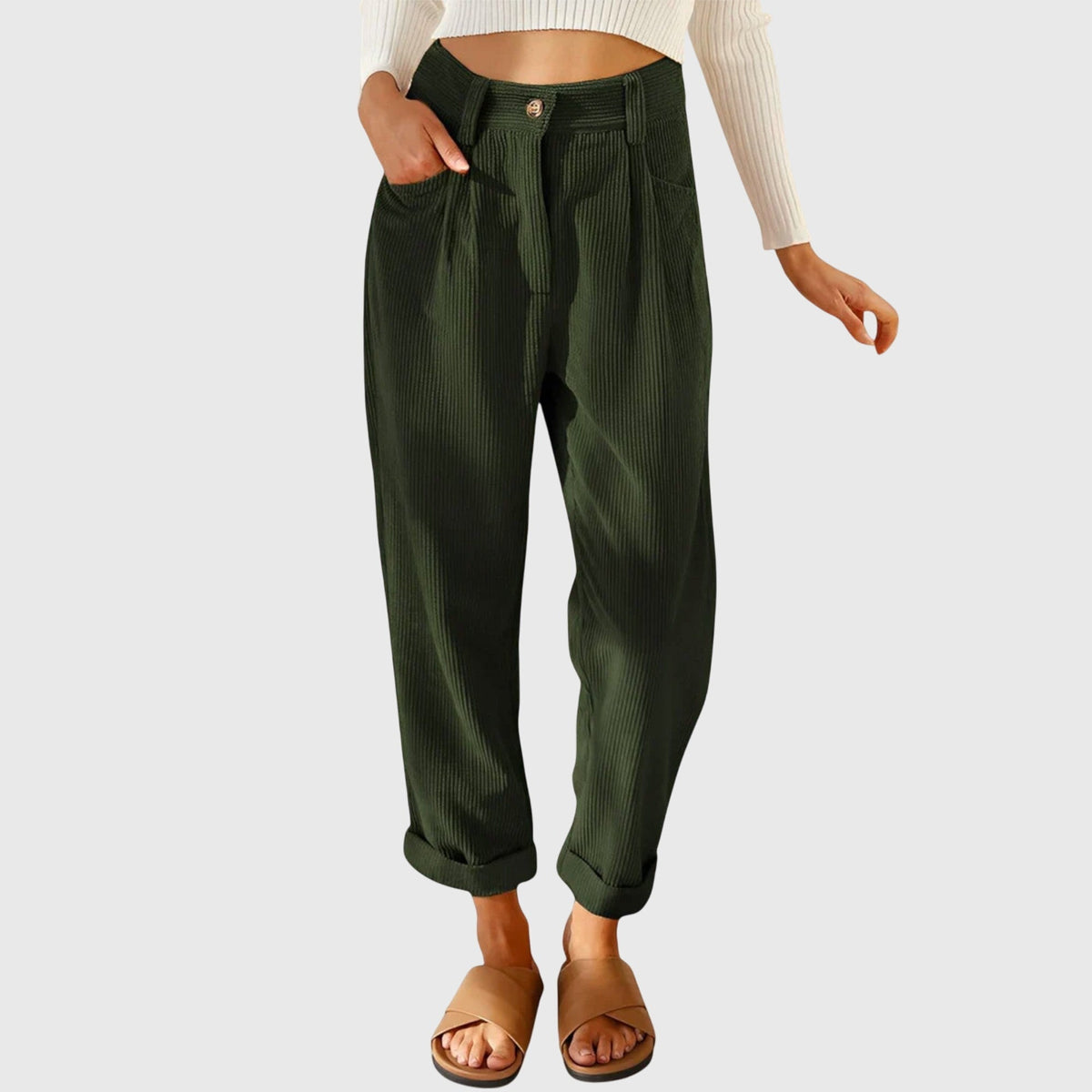Jana - Moderne Corduroy Broeken