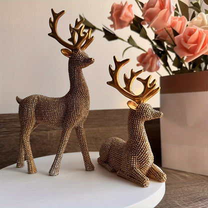 RendierPracht Set van 2 – Feestelijke Kerstdecoratie