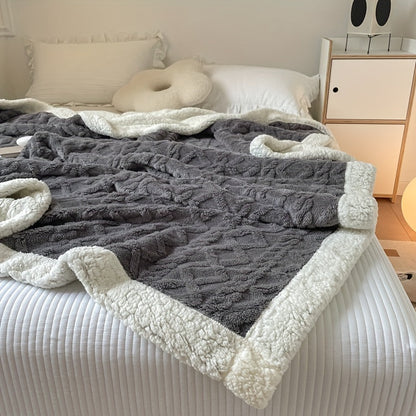 ZachtNest Omkeerbare Fleece Deken – Warme Plaid voor Alle Seizoenen