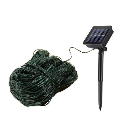 Zonnemat – Solar LED Netverlichting voor Tuin en Terras, 100 Lampjes