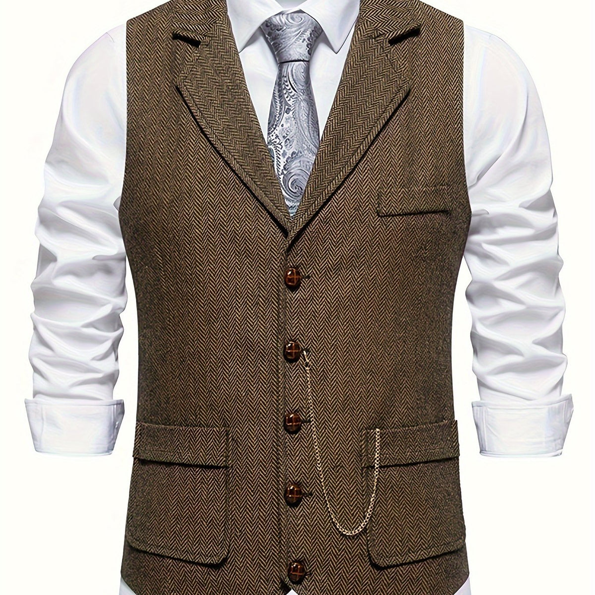 Herenvest – Klassiek Elegant Vest met Moderne Pasvorm voor Feest en Kantoor