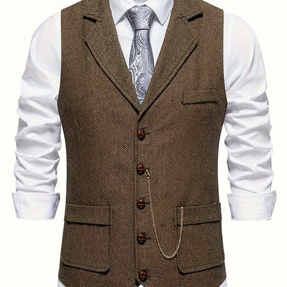 Herenvest – Klassiek Elegant Vest met Moderne Pasvorm voor Feest en Kantoor