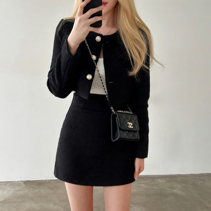Elise Blazer Set Dames – Elegante Rok en Blazer Outfit