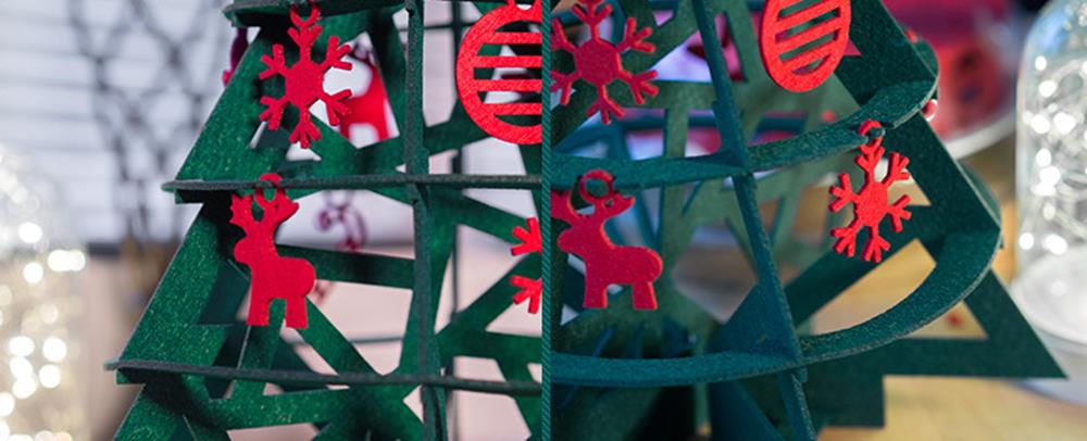 Kerstboompret Mini Kunstkerstboom met Decoraties voor Feestdagen