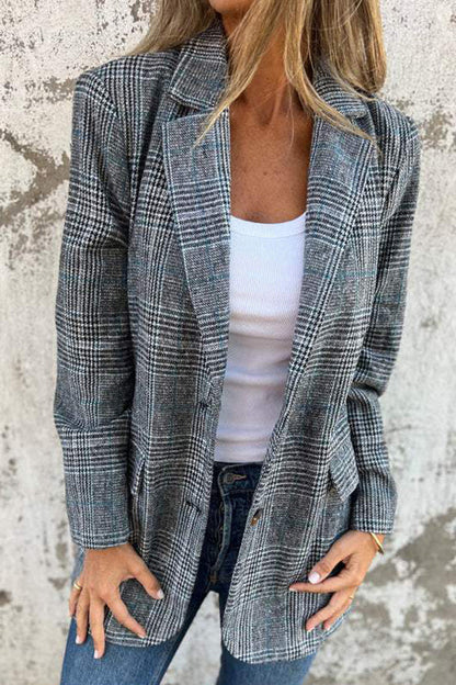 Dames Geruite Blazer – Elegante en Comfortabele Blazer voor Elke Gelegenheid