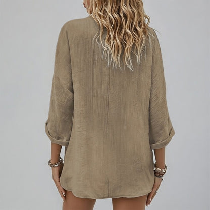 Veloura Dames Comfortshirt van Katoen met Elegante Pasvorm