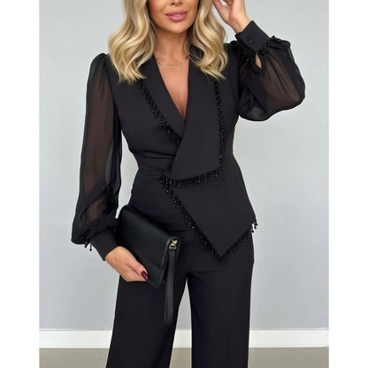 Elegant Dames Blazerpak Marilou – Tweedelige Blazer en Broek Set