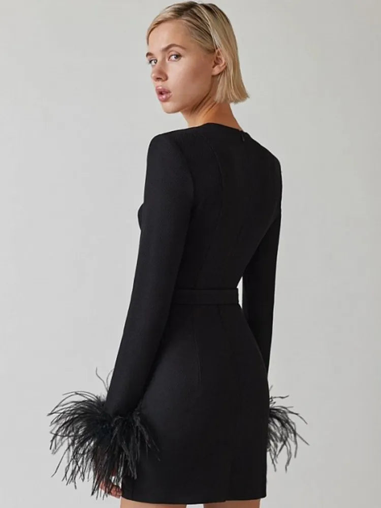 Elara Elegante Corsettop met Veren en Tailleriem