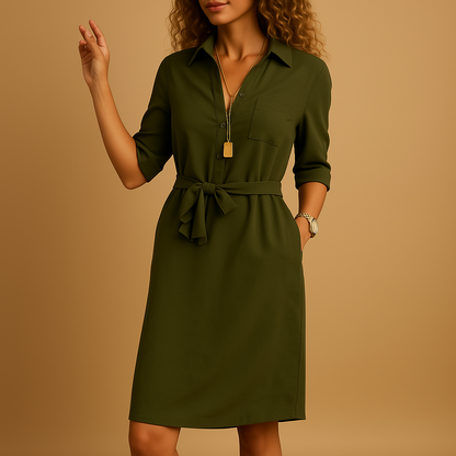 SilhouetChic Damesjurk – Elegante Pasvorm voor Elke Gelegenheid