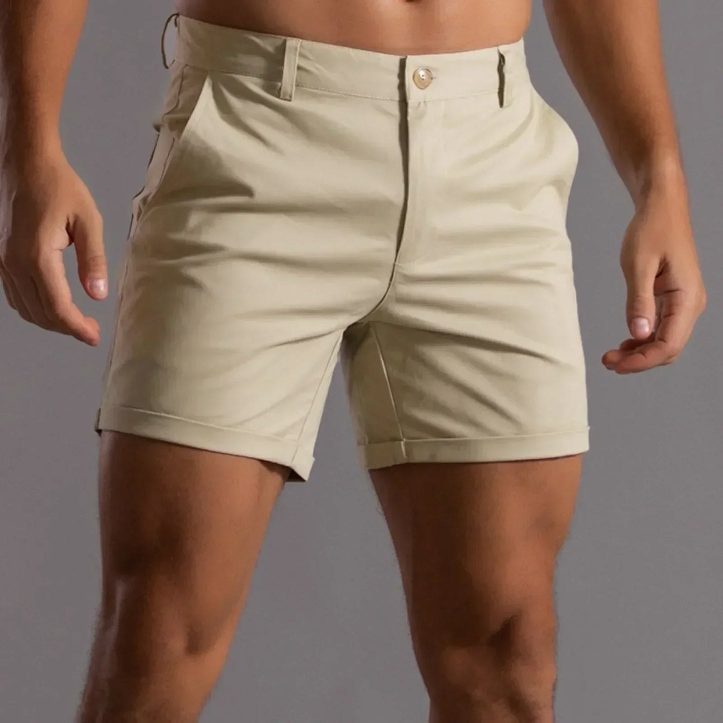 Heren Chino Short Milan | Slim Fit Korte Zomerbroek