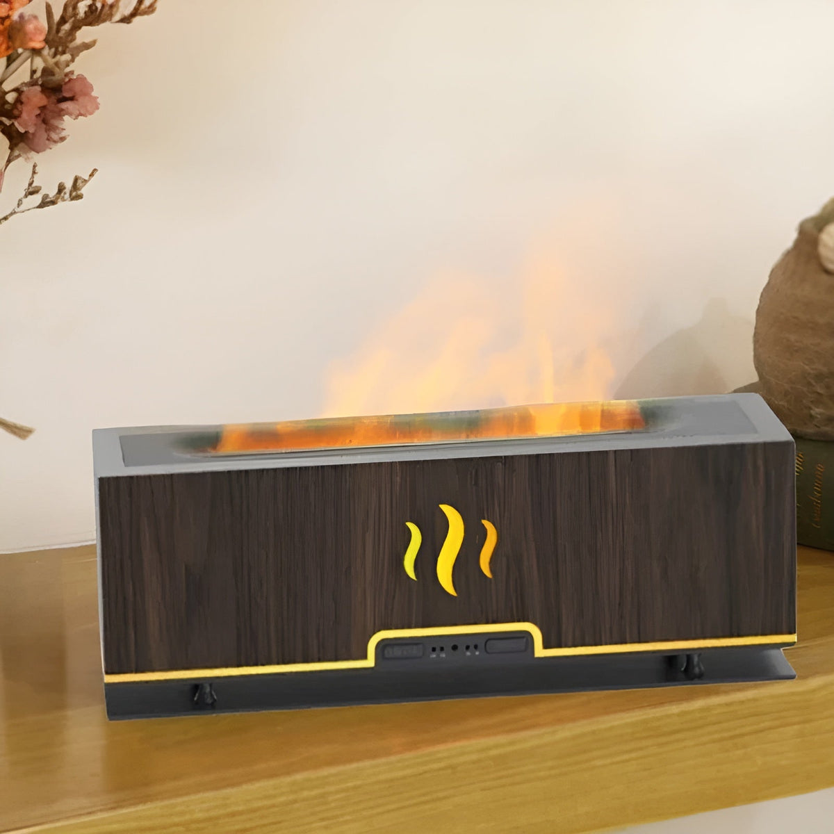 3-in-1 Aroma Diffuser met Vlamlicht – 180 ml en USB