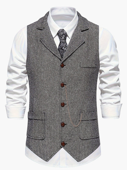 Herenvest – Klassiek Elegant Vest met Moderne Pasvorm voor Feest en Kantoor