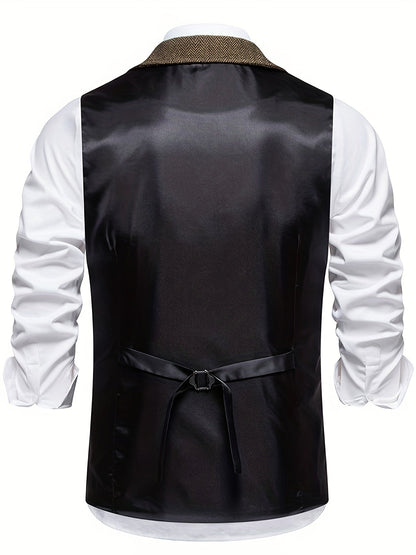 Herenvest – Klassiek Elegant Vest met Moderne Pasvorm voor Feest en Kantoor