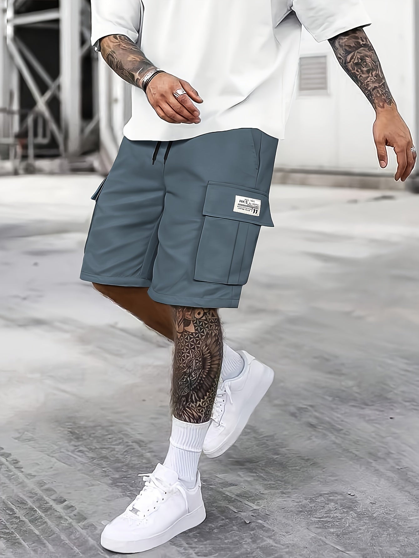 Stoere heren cargoshort Veyron met ruime zakken voor zomer