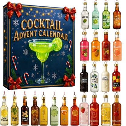 Feestmix – Cocktail adventskalender 2025 met 24 vakjes