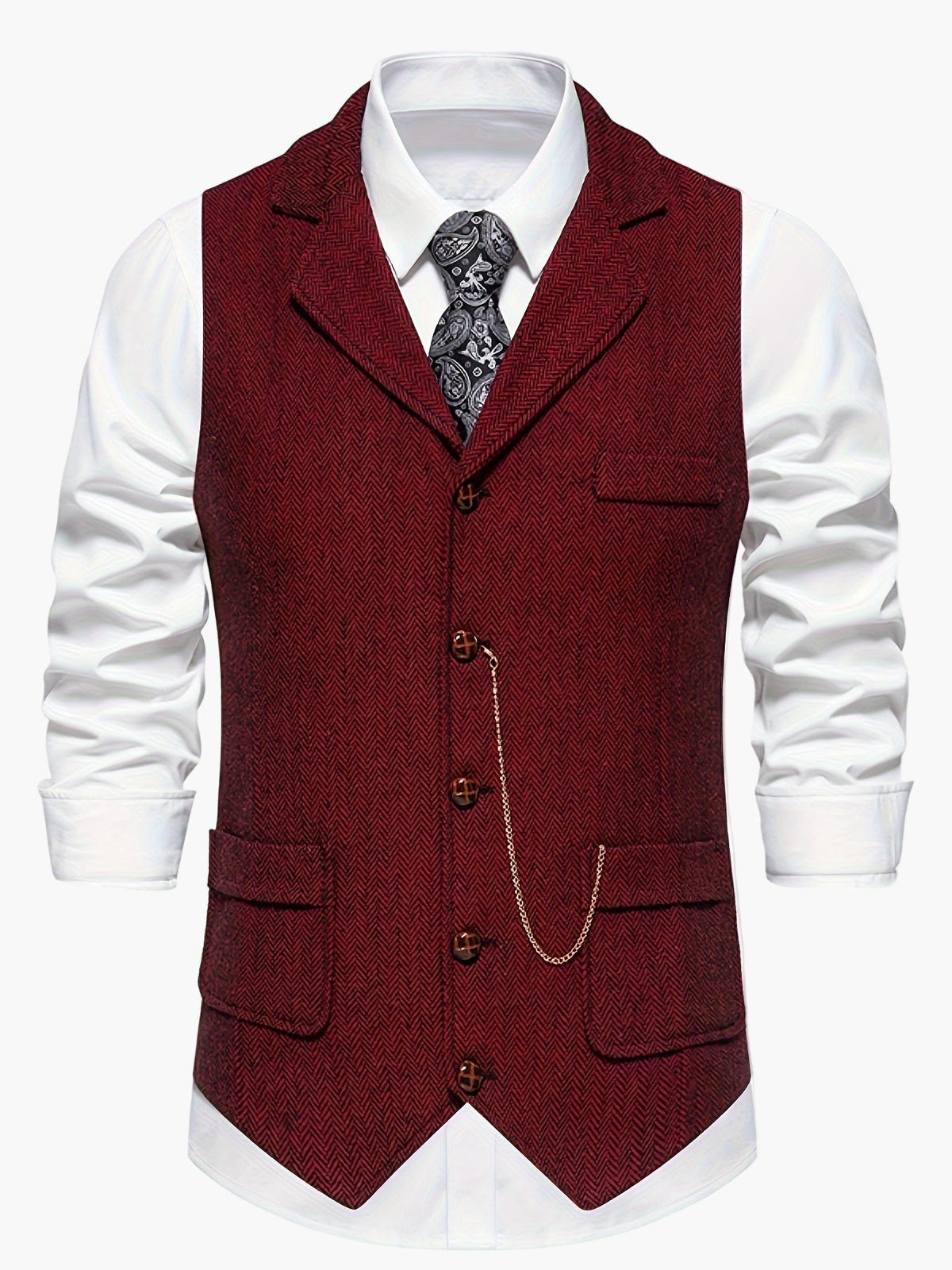 Herenvest – Klassiek Elegant Vest met Moderne Pasvorm voor Feest en Kantoor