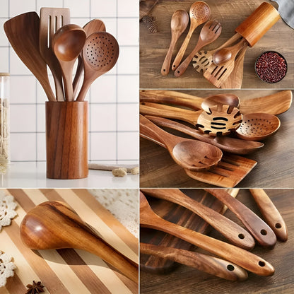 7-Delige Keukengerei Set – Voor Antikleefpannen en Dagelijks Koken