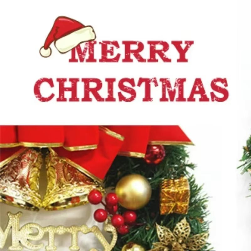 Feestglans Kerstkrans 30 cm – Decoratie in Rood, Goud en Groen