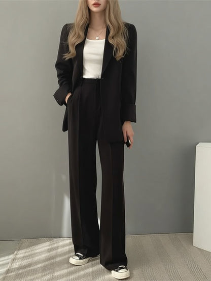Velandra Dames Pak – Elegant Tweedelig Pak met Blazer en Broek