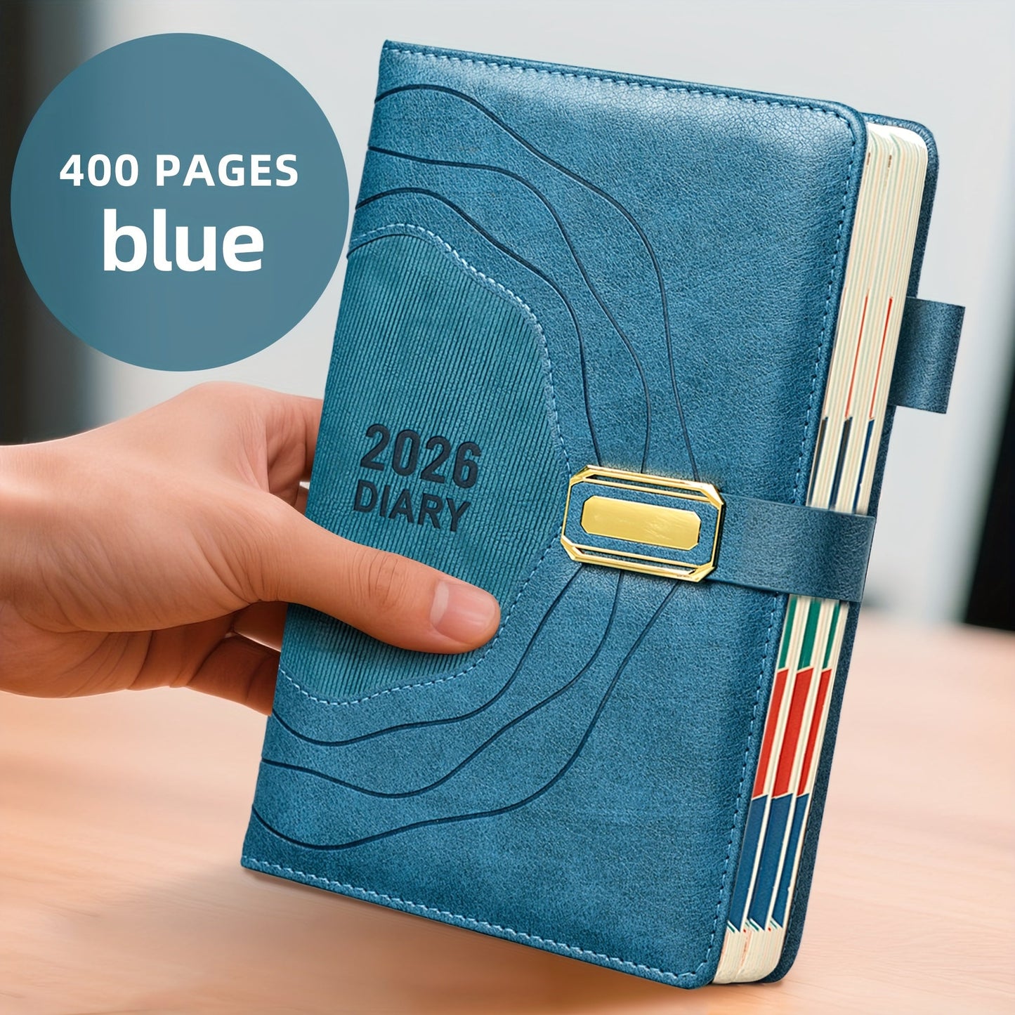 Plandora 2026 Dagplanner – Luxe Bureauagenda met 400 Pagina's