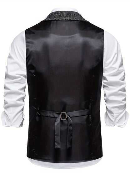 Herenvest – Klassiek Elegant Vest met Moderne Pasvorm voor Feest en Kantoor