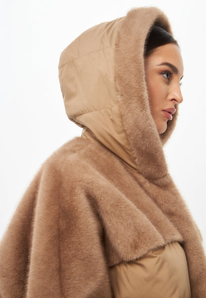 Sienna Zachte Faux Fur Jas – Oversized Winterjas voor Dames