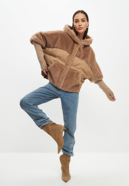 Sienna Zachte Faux Fur Jas – Oversized Winterjas voor Dames
