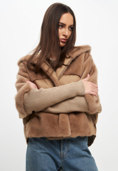 Sienna Zachte Faux Fur Jas – Oversized Winterjas voor Dames