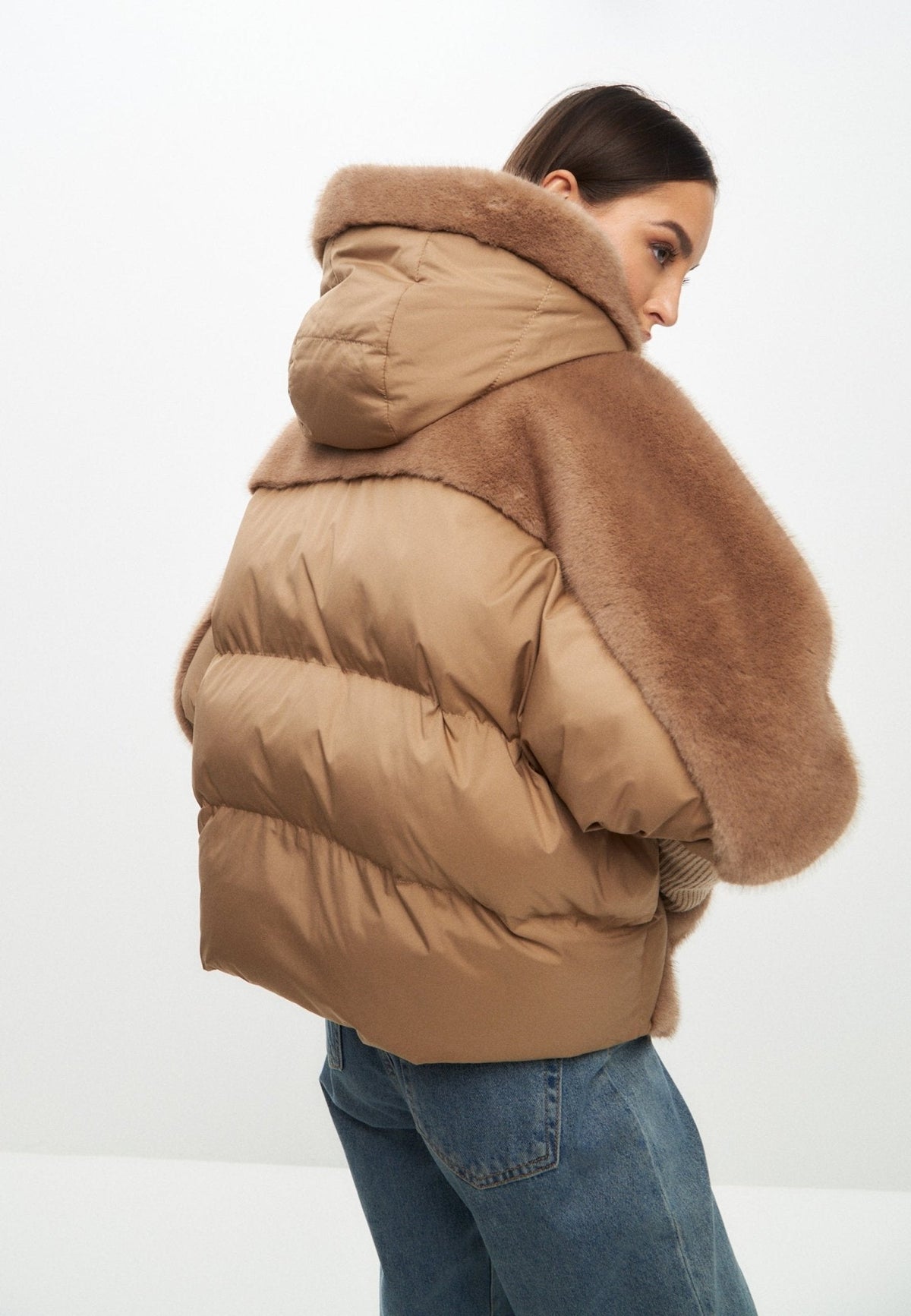 Sienna Zachte Faux Fur Jas – Oversized Winterjas voor Dames