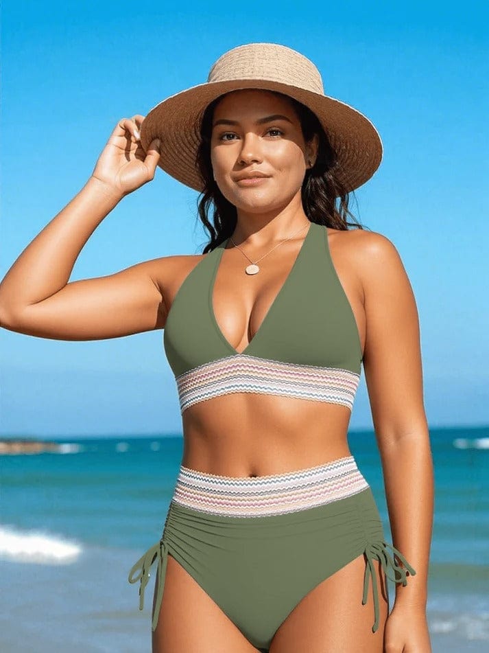 ShapeLuna Dames Bikini met Hoge Taille en Shaping-effect