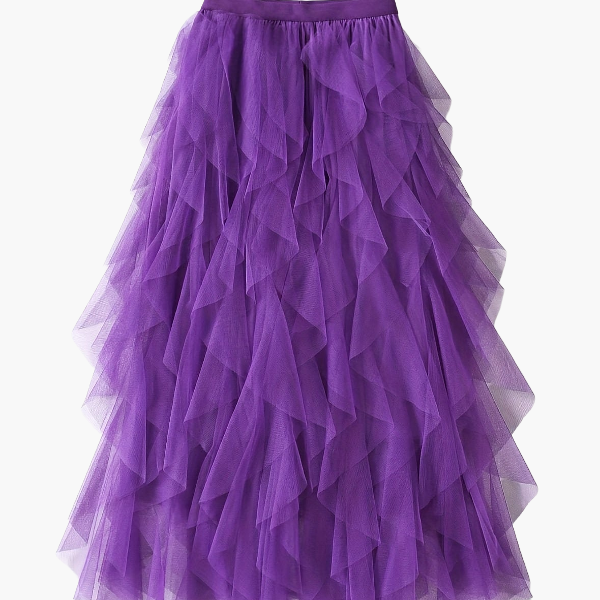 Damesrok Elegante Meerlaags Volant Romantische Feestjurk