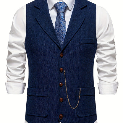 Herenvest – Klassiek Elegant Vest met Moderne Pasvorm voor Feest en Kantoor