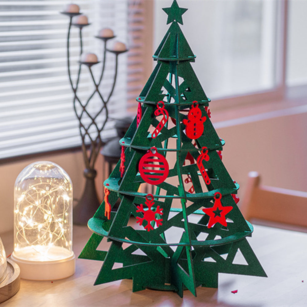 Kerstboompret Mini Kunstkerstboom met Decoraties voor Feestdagen