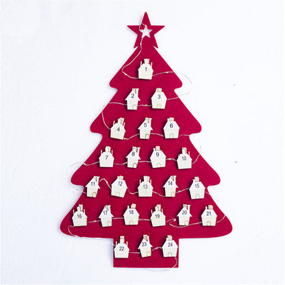 Kerstboom Aftelkalender – Groene Kerstkalender met 24 Clips