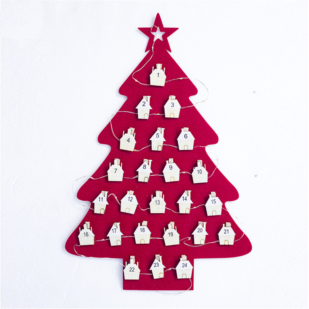Kerstboom Aftelkalender – Groene Kerstkalender met 24 Clips