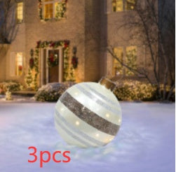 Grote Opblaasbare Kerstbal voor Buiten, 60 cm, Meerkleurig