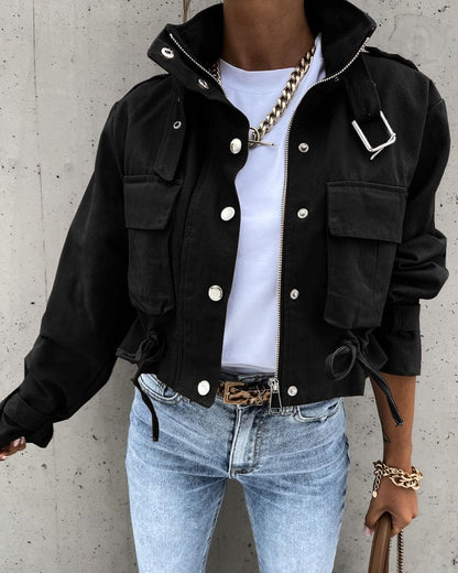 Yara Dames Cropped Bomberjack – Stoer Jack voor Herfst
