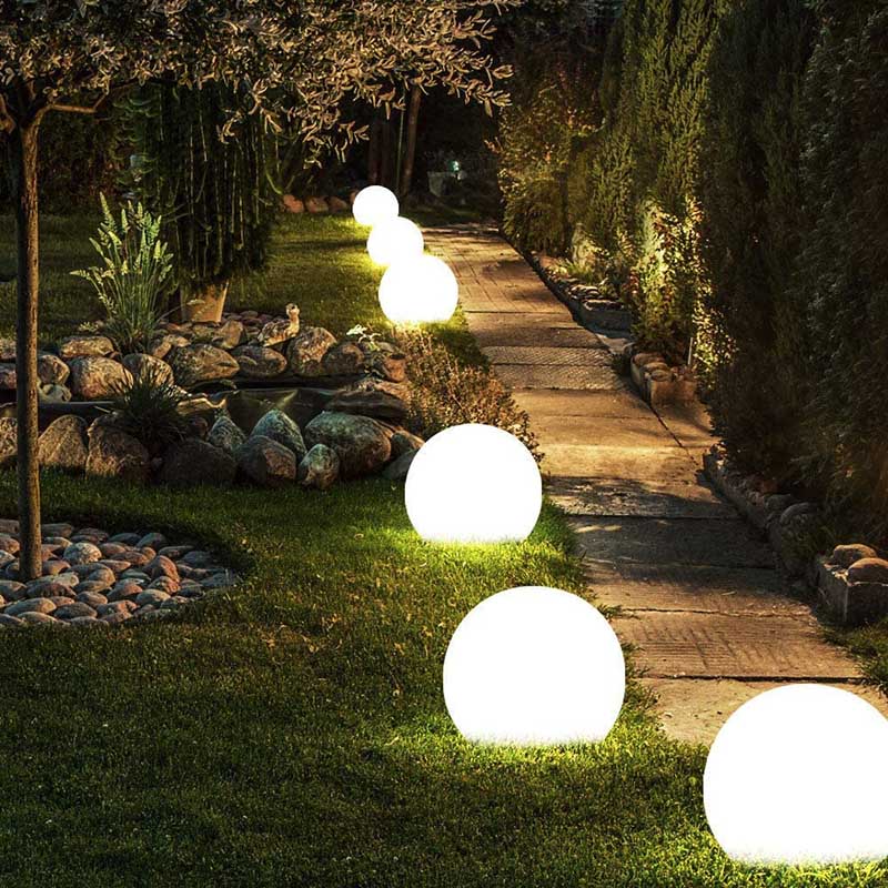 Kleurgloed | Waterdichte Solar Tuinballen met RGB LED